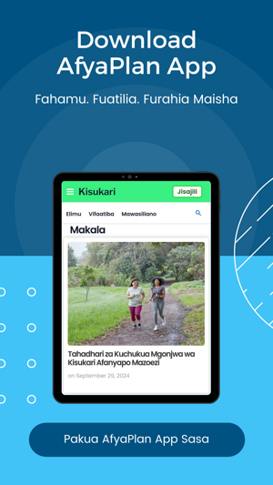 AfyaPlan App download application yako leo_reel